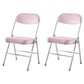 Modern Indoor-Outdoor Chair Metal Armless Open Back Dining Side Chairs Pink 2 Piece Set Clearhalo ' kitchen&dining_furn' 'Dining Chairs' 'Dining Tables & Seating' 'dining_chair' 'furn' 'furn_dining_chair' 'Furniture' 'furniture_dining_chair' 'Kitchen & Dining Furniture' 'kitchen' 3909372