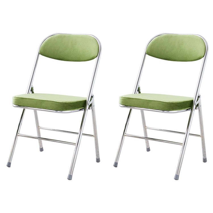 Modern Indoor-Outdoor Chair Metal Armless Open Back Dining Side Chairs Green 2 Piece Set Clearhalo ' kitchen&dining_furn' 'Dining Chairs' 'Dining Tables & Seating' 'dining_chair' 'furn' 'furn_dining_chair' 'Furniture' 'furniture_dining_chair' 'Kitchen & Dining Furniture' 'kitchen' 3909378