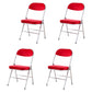 Modern Indoor-Outdoor Chair Metal Armless Open Back Dining Side Chairs Dark Red 4 Piece Set Clearhalo ' kitchen&dining_furn' 'Dining Chairs' 'Dining Tables & Seating' 'dining_chair' 'furn' 'furn_dining_chair' 'Furniture' 'furniture_dining_chair' 'Kitchen & Dining Furniture' 'kitchen' 3909382