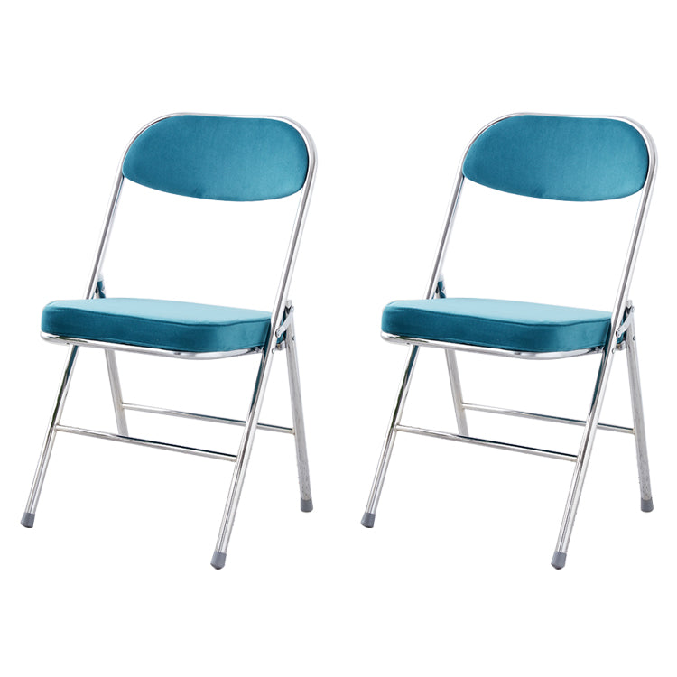 Modern Indoor-Outdoor Chair Metal Armless Open Back Dining Side Chairs Sky Blue 2 Piece Set Clearhalo ' kitchen&dining_furn' 'Dining Chairs' 'Dining Tables & Seating' 'dining_chair' 'furn' 'furn_dining_chair' 'Furniture' 'furniture_dining_chair' 'Kitchen & Dining Furniture' 'kitchen' 3909384