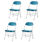 Modern Indoor-Outdoor Chair Metal Armless Open Back Dining Side Chairs Sky Blue 4 Piece Set Clearhalo ' kitchen&dining_furn' 'Dining Chairs' 'Dining Tables & Seating' 'dining_chair' 'furn' 'furn_dining_chair' 'Furniture' 'furniture_dining_chair' 'Kitchen & Dining Furniture' 'kitchen' 3909385