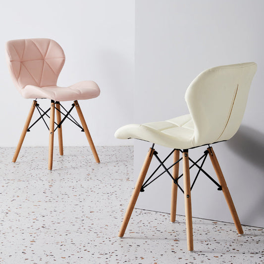 Home Contemporary Side Chair Wingback Upholstered Wood Dining Room Chair Clearhalo ' kitchen&dining_furn' 'Dining Chairs' 'Dining Tables & Seating' 'dining_chair' 'Furniture' 'furniture_dining_chair' 'Kitchen & Dining Furniture' 'kitchen' 3909390