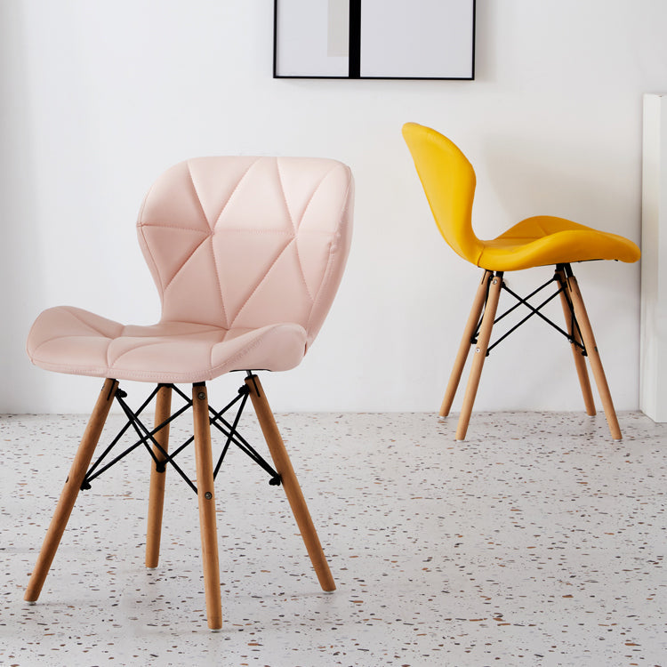 Home Contemporary Side Chair Wingback Upholstered Wood Dining Room Chair Clearhalo ' kitchen&dining_furn' 'Dining Chairs' 'Dining Tables & Seating' 'dining_chair' 'Furniture' 'furniture_dining_chair' 'Kitchen & Dining Furniture' 'kitchen' 3909408