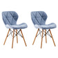 Home Contemporary Side Chair Wingback Upholstered Wood Dining Room Chair Blue Set of 2 Clearhalo ' kitchen&dining_furn' 'Dining Chairs' 'Dining Tables & Seating' 'dining_chair' 'Furniture' 'furniture_dining_chair' 'Kitchen & Dining Furniture' 'kitchen' 3909438