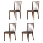 Modern Style Wooden Dining Chairs Slat Back Stacking Side Chair for Kitchen Dark Gray 4 Piece Set Walnut Clearhalo ' kitchen&dining_furn' 'Dining Chairs' 'Dining Tables & Seating' 'dining_chair' 'furn' 'furn_dining_chair' 'Furniture' 'furniture_dining_chair' 'Kitchen & Dining Furniture' 'kitchen' 3909455