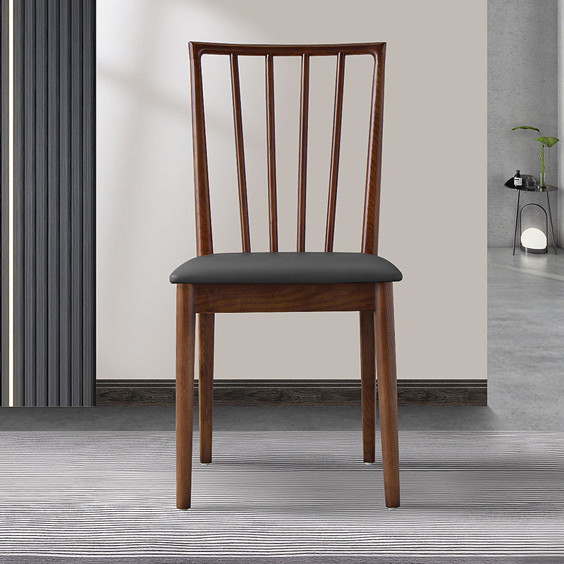 Modern Style Wooden Dining Chairs Slat Back Stacking Side Chair for Kitchen Clearhalo ' kitchen&dining_furn' 'Dining Chairs' 'Dining Tables & Seating' 'dining_chair' 'furn' 'furn_dining_chair' 'Furniture' 'furniture_dining_chair' 'Kitchen & Dining Furniture' 'kitchen' 3909456