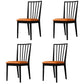 Modern Style Wooden Dining Chairs Slat Back Stacking Side Chair for Kitchen Orange 4 Piece Set Black Clearhalo ' kitchen&dining_furn' 'Dining Chairs' 'Dining Tables & Seating' 'dining_chair' 'furn' 'furn_dining_chair' 'Furniture' 'furniture_dining_chair' 'Kitchen & Dining Furniture' 'kitchen' 3909461