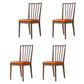 Modern Style Wooden Dining Chairs Slat Back Stacking Side Chair for Kitchen Orange 4 Piece Set Walnut Clearhalo ' kitchen&dining_furn' 'Dining Chairs' 'Dining Tables & Seating' 'dining_chair' 'furn' 'furn_dining_chair' 'Furniture' 'furniture_dining_chair' 'Kitchen & Dining Furniture' 'kitchen' 3909468