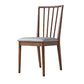 Modern Style Wooden Dining Chairs Slat Back Stacking Side Chair for Kitchen Grey 1 Piece Walnut Clearhalo ' kitchen&dining_furn' 'Dining Chairs' 'Dining Tables & Seating' 'dining_chair' 'furn' 'furn_dining_chair' 'Furniture' 'furniture_dining_chair' 'Kitchen & Dining Furniture' 'kitchen' 3909469
