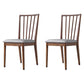 Modern Style Wooden Dining Chairs Slat Back Stacking Side Chair for Kitchen Grey 2 Piece Set Walnut Clearhalo ' kitchen&dining_furn' 'Dining Chairs' 'Dining Tables & Seating' 'dining_chair' 'furn' 'furn_dining_chair' 'Furniture' 'furniture_dining_chair' 'Kitchen & Dining Furniture' 'kitchen' 3909470