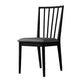 Modern Style Wooden Dining Chairs Slat Back Stacking Side Chair for Kitchen Dark Gray 1 Piece Black Clearhalo ' kitchen&dining_furn' 'Dining Chairs' 'Dining Tables & Seating' 'dining_chair' 'furn' 'furn_dining_chair' 'Furniture' 'furniture_dining_chair' 'Kitchen & Dining Furniture' 'kitchen' 3909472
