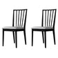 Modern Style Wooden Dining Chairs Slat Back Stacking Side Chair for Kitchen Grey 2 Piece Set Black Clearhalo ' kitchen&dining_furn' 'Dining Chairs' 'Dining Tables & Seating' 'dining_chair' 'furn' 'furn_dining_chair' 'Furniture' 'furniture_dining_chair' 'Kitchen & Dining Furniture' 'kitchen' 3909476
