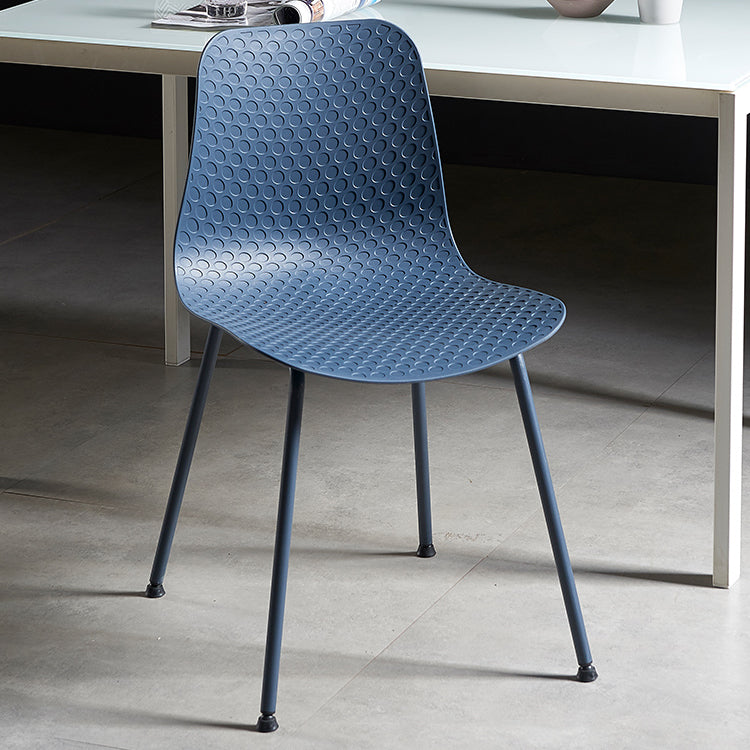 Contemporary Metal Dining Room Chairs Plastic Dining Armless Chair for Restaurant Use Clearhalo ' kitchen&dining_furn' 'Dining Chairs' 'Dining Tables & Seating' 'dining_chair' 'furn' 'furn_dining_chair' 'Furniture' 'furniture_dining_chair' 'Kitchen & Dining Furniture' 'kitchen' 3909482