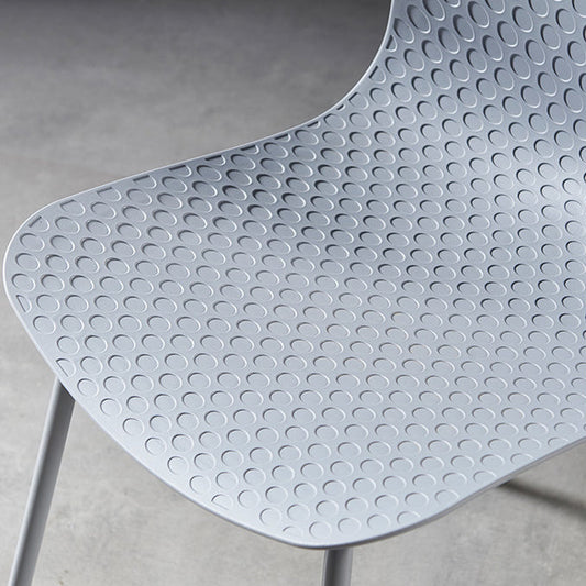 Contemporary Metal Dining Room Chairs Plastic Dining Armless Chair for Restaurant Use Clearhalo ' kitchen&dining_furn' 'Dining Chairs' 'Dining Tables & Seating' 'dining_chair' 'furn' 'furn_dining_chair' 'Furniture' 'furniture_dining_chair' 'Kitchen & Dining Furniture' 'kitchen' 3909490