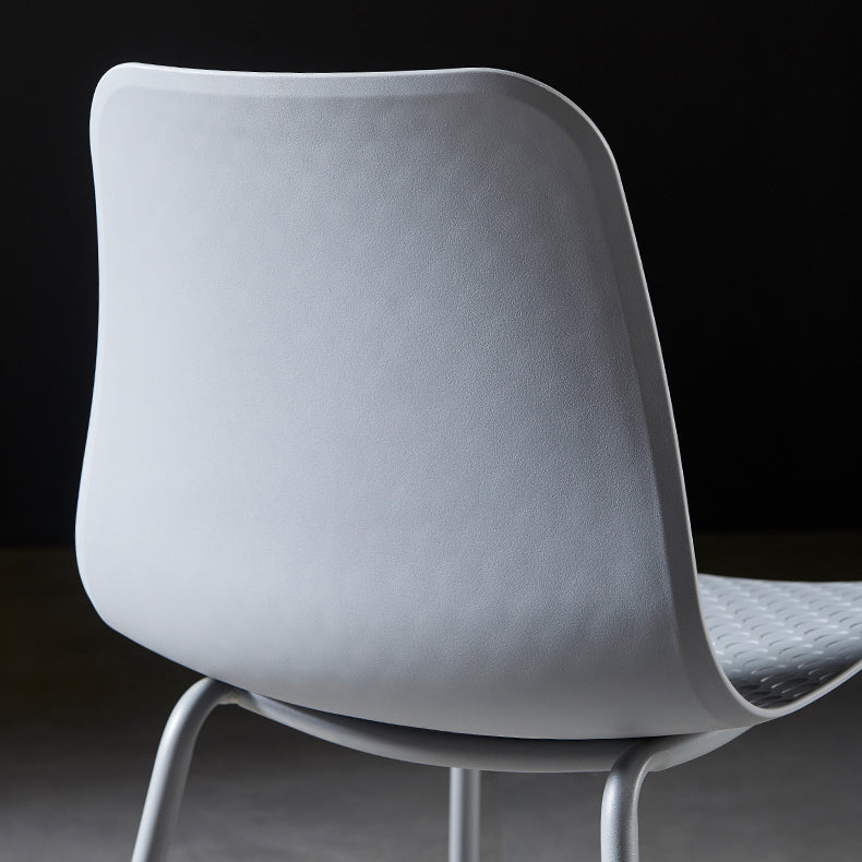 Contemporary Metal Dining Room Chairs Plastic Dining Armless Chair for Restaurant Use Clearhalo ' kitchen&dining_furn' 'Dining Chairs' 'Dining Tables & Seating' 'dining_chair' 'furn' 'furn_dining_chair' 'Furniture' 'furniture_dining_chair' 'Kitchen & Dining Furniture' 'kitchen' 3909494