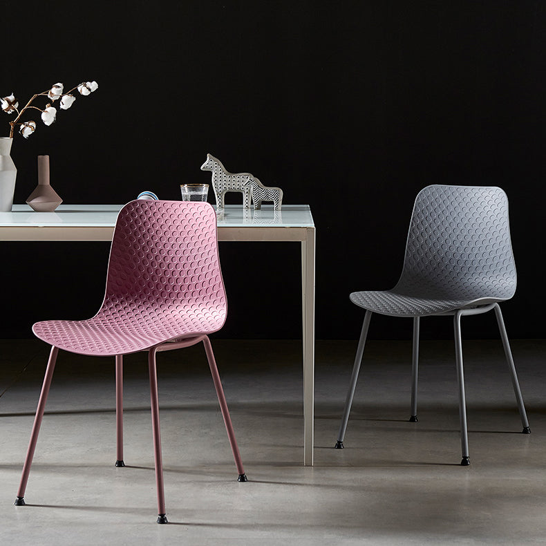 Contemporary Metal Dining Room Chairs Plastic Dining Armless Chair for Restaurant Use Clearhalo ' kitchen&dining_furn' 'Dining Chairs' 'Dining Tables & Seating' 'dining_chair' 'furn' 'furn_dining_chair' 'Furniture' 'furniture_dining_chair' 'Kitchen & Dining Furniture' 'kitchen' 3909497