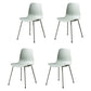Contemporary Metal Dining Room Chairs Plastic Dining Armless Chair for Restaurant Use Green 4 Piece Set Clearhalo ' kitchen&dining_furn' 'Dining Chairs' 'Dining Tables & Seating' 'dining_chair' 'furn' 'furn_dining_chair' 'Furniture' 'furniture_dining_chair' 'Kitchen & Dining Furniture' 'kitchen' 3909502