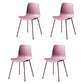 Contemporary Metal Dining Room Chairs Plastic Dining Armless Chair for Restaurant Use Purple 4 Piece Set Clearhalo ' kitchen&dining_furn' 'Dining Chairs' 'Dining Tables & Seating' 'dining_chair' 'furn' 'furn_dining_chair' 'Furniture' 'furniture_dining_chair' 'Kitchen & Dining Furniture' 'kitchen' 3909507