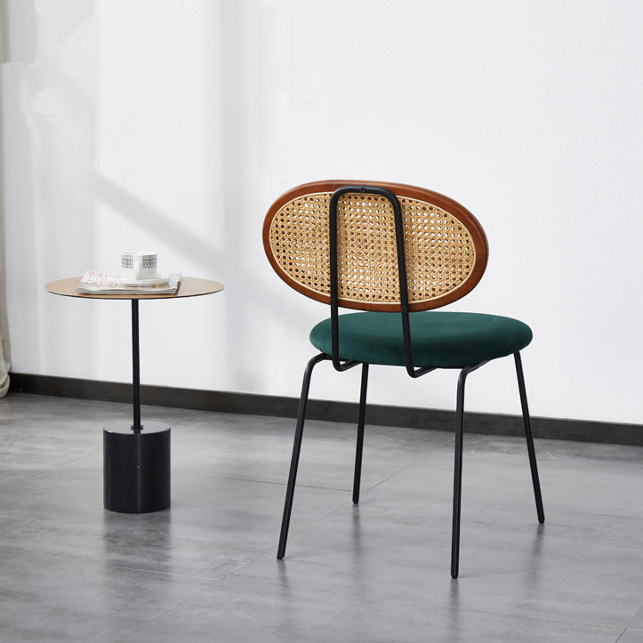 Contemporary Style Metal Chairs Set Kitchen Open Back Dining Side Chair Clearhalo ' kitchen&dining_furn' 'Dining Chairs' 'Dining Tables & Seating' 'dining_chair' 'furn' 'furn_dining_chair' 'Furniture' 'furniture_dining_chair' 'Kitchen & Dining Furniture' 'kitchen' 3909518