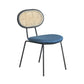 Contemporary Style Metal Chairs Set Kitchen Open Back Dining Side Chair Light Blue 1 Piece Clearhalo ' kitchen&dining_furn' 'Dining Chairs' 'Dining Tables & Seating' 'dining_chair' 'furn' 'furn_dining_chair' 'Furniture' 'furniture_dining_chair' 'Kitchen & Dining Furniture' 'kitchen' 3909563