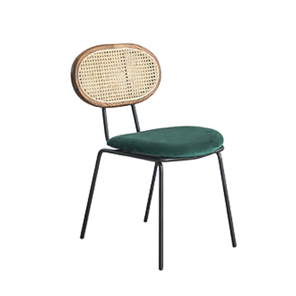 Contemporary Style Metal Chairs Set Kitchen Open Back Dining Side Chair Turquoise 1 Piece Clearhalo ' kitchen&dining_furn' 'Dining Chairs' 'Dining Tables & Seating' 'dining_chair' 'furn' 'furn_dining_chair' 'Furniture' 'furniture_dining_chair' 'Kitchen & Dining Furniture' 'kitchen' 3909566