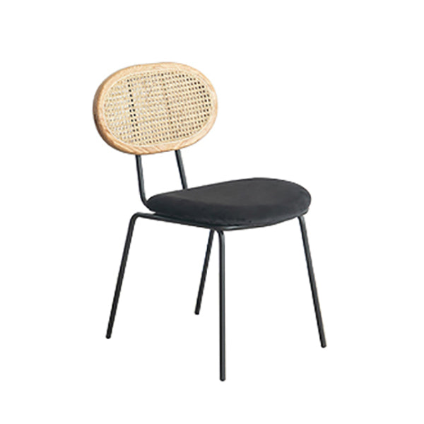 Contemporary Style Metal Chairs Set Kitchen Open Back Dining Side Chair Ink 1 Piece Clearhalo ' kitchen&dining_furn' 'Dining Chairs' 'Dining Tables & Seating' 'dining_chair' 'furn' 'furn_dining_chair' 'Furniture' 'furniture_dining_chair' 'Kitchen & Dining Furniture' 'kitchen' 3909575