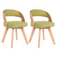 Modern Style Wooden Dining Chairs Open Back Dining Side Chair for Kitchen Green 2 Piece Set Clearhalo ' kitchen&dining_furn' 'Dining Chairs' 'Dining Tables & Seating' 'dining_chair' 'furn' 'furn_dining_chair' 'Furniture' 'furniture_dining_chair' 'Kitchen & Dining Furniture' 'kitchen' 3909583