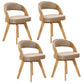 Modern Style Wooden Dining Chairs Open Back Dining Side Chair for Kitchen Beige 4 Piece Set Clearhalo ' kitchen&dining_furn' 'Dining Chairs' 'Dining Tables & Seating' 'dining_chair' 'furn' 'furn_dining_chair' 'Furniture' 'furniture_dining_chair' 'Kitchen & Dining Furniture' 'kitchen' 3909591