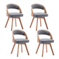 Modern Style Wooden Dining Chair Open Back Dining Side Chairs for Kitchen Grey 4 Piece Set Clearhalo ' kitchen&dining_furn' 'Dining Chairs' 'Dining Tables & Seating' 'dining_chair' 'furn' 'furn_dining_chair' 'Furniture' 'furniture_dining_chair' 'Kitchen & Dining Furniture' 'kitchen' 3909652