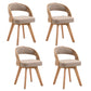 Modern Style Wooden Dining Chair Open Back Dining Side Chairs for Kitchen Beige 4 Piece Set Clearhalo ' kitchen&dining_furn' 'Dining Chairs' 'Dining Tables & Seating' 'dining_chair' 'furn' 'furn_dining_chair' 'Furniture' 'furniture_dining_chair' 'Kitchen & Dining Furniture' 'kitchen' 3909657