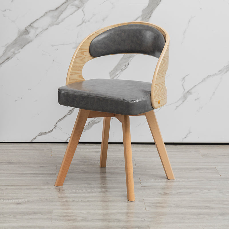 Modern Style Wooden Dining Chair Open Back Dining Side Chairs for Kitchen Clearhalo ' kitchen&dining_furn' 'Dining Chairs' 'Dining Tables & Seating' 'dining_chair' 'furn' 'furn_dining_chair' 'Furniture' 'furniture_dining_chair' 'Kitchen & Dining Furniture' 'kitchen' 3909675