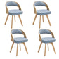 Modern Style Wooden Dining Chair Open Back Dining Side Chairs for Kitchen Blue 4 Piece Set Clearhalo ' kitchen&dining_furn' 'Dining Chairs' 'Dining Tables & Seating' 'dining_chair' 'furn' 'furn_dining_chair' 'Furniture' 'furniture_dining_chair' 'Kitchen & Dining Furniture' 'kitchen' 3909676