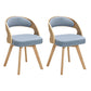 Modern Style Wooden Dining Chair Open Back Dining Side Chairs for Kitchen Blue 2 Piece Set Clearhalo ' kitchen&dining_furn' 'Dining Chairs' 'Dining Tables & Seating' 'dining_chair' 'furn' 'furn_dining_chair' 'Furniture' 'furniture_dining_chair' 'Kitchen & Dining Furniture' 'kitchen' 3909678