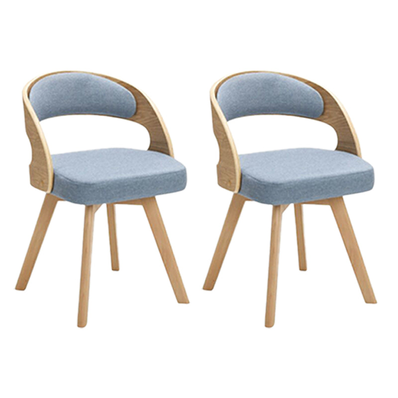 Modern Style Wooden Dining Chair Open Back Dining Side Chairs for Kitchen Blue 2 Piece Set Clearhalo ' kitchen&dining_furn' 'Dining Chairs' 'Dining Tables & Seating' 'dining_chair' 'furn' 'furn_dining_chair' 'Furniture' 'furniture_dining_chair' 'Kitchen & Dining Furniture' 'kitchen' 3909678