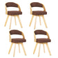 Modern Style Wooden Dining Chair Open Back Dining Side Chairs for Kitchen Coffee 4 Piece Set Clearhalo ' kitchen&dining_furn' 'Dining Chairs' 'Dining Tables & Seating' 'dining_chair' 'furn' 'furn_dining_chair' 'Furniture' 'furniture_dining_chair' 'Kitchen & Dining Furniture' 'kitchen' 3909679