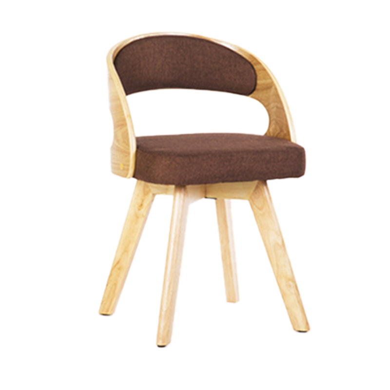 Modern Style Wooden Dining Chair Open Back Dining Side Chairs for Kitchen Coffee 1 Piece Clearhalo ' kitchen&dining_furn' 'Dining Chairs' 'Dining Tables & Seating' 'dining_chair' 'furn' 'furn_dining_chair' 'Furniture' 'furniture_dining_chair' 'Kitchen & Dining Furniture' 'kitchen' 3909680