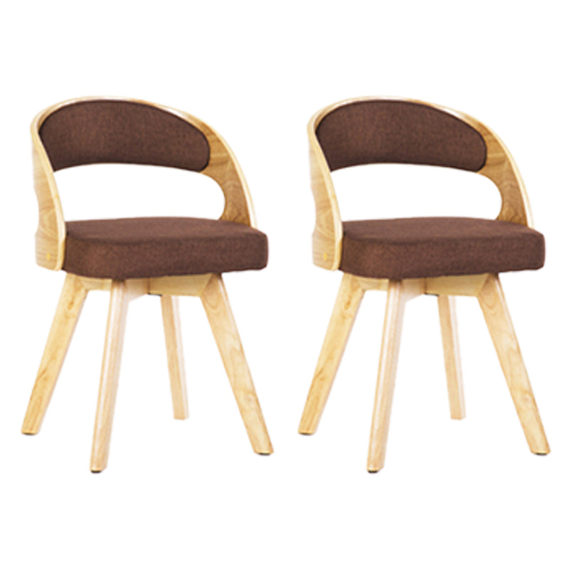 Modern Style Wooden Dining Chair Open Back Dining Side Chairs for Kitchen Coffee 2 Piece Set Clearhalo ' kitchen&dining_furn' 'Dining Chairs' 'Dining Tables & Seating' 'dining_chair' 'furn' 'furn_dining_chair' 'Furniture' 'furniture_dining_chair' 'Kitchen & Dining Furniture' 'kitchen' 3909681