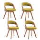 Modern Style Wooden Dining Chair Open Back Dining Side Chairs for Kitchen Green 4 Piece Set Clearhalo ' kitchen&dining_furn' 'Dining Chairs' 'Dining Tables & Seating' 'dining_chair' 'furn' 'furn_dining_chair' 'Furniture' 'furniture_dining_chair' 'Kitchen & Dining Furniture' 'kitchen' 3909682