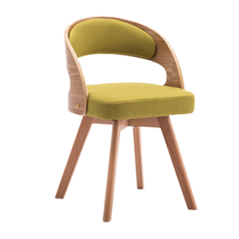 Modern Style Wooden Dining Chair Open Back Dining Side Chairs for Kitchen Green 1 Piece Clearhalo ' kitchen&dining_furn' 'Dining Chairs' 'Dining Tables & Seating' 'dining_chair' 'furn' 'furn_dining_chair' 'Furniture' 'furniture_dining_chair' 'Kitchen & Dining Furniture' 'kitchen' 3909683