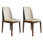 Scandinavian Style Wood Dining Chair Armless Solid Back Dining Chair Off-White 2 Piece Set Brown Clearhalo ' kitchen&dining_furn' 'Dining Chairs' 'Dining Tables & Seating' 'dining_chair' 'furn' 'furn_dining_chair' 'Furniture' 'furniture_dining_chair' 'Kitchen & Dining Furniture' 'kitchen' 3909697