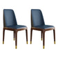 Scandinavian Style Wood Dining Chair Armless Solid Back Dining Chair Blue 2 Piece Set Brown Gold Clearhalo ' kitchen&dining_furn' 'Dining Chairs' 'Dining Tables & Seating' 'dining_chair' 'furn' 'furn_dining_chair' 'Furniture' 'furniture_dining_chair' 'Kitchen & Dining Furniture' 'kitchen' 3909713