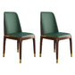 Scandinavian Style Wood Dining Chair Armless Solid Back Dining Chair Blackish Green 2 Piece Set Brown Gold Clearhalo ' kitchen&dining_furn' 'Dining Chairs' 'Dining Tables & Seating' 'dining_chair' 'furn' 'furn_dining_chair' 'Furniture' 'furniture_dining_chair' 'Kitchen & Dining Furniture' 'kitchen' 3909716