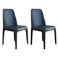 Scandinavian Style Wood Dining Chair Armless Solid Back Dining Chair Blue 2 Piece Set Black Clearhalo ' kitchen&dining_furn' 'Dining Chairs' 'Dining Tables & Seating' 'dining_chair' 'furn' 'furn_dining_chair' 'Furniture' 'furniture_dining_chair' 'Kitchen & Dining Furniture' 'kitchen' 3909746
