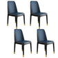 Scandinavian Style Wood Dining Chair Armless Solid Back Dining Chair Blue 4 Piece Set Black Gold Clearhalo ' kitchen&dining_furn' 'Dining Chairs' 'Dining Tables & Seating' 'dining_chair' 'furn' 'furn_dining_chair' 'Furniture' 'furniture_dining_chair' 'Kitchen & Dining Furniture' 'kitchen' 3909750