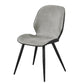 Contemporary Leather Dining Chairs Wingback Armless Chair with Metal Legs for Restaurant Gray Black 1 Piece Clearhalo ' kitchen&dining_furn' 'Dining Chairs' 'Dining Tables & Seating' 'dining_chair' 'furn' 'furn_dining_chair' 'Furniture' 'furniture_dining_chair' 'Kitchen & Dining Furniture' 'kitchen' 3909778