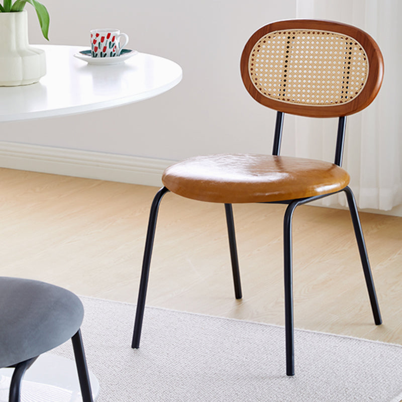 Modern Style Metal Chair Set Open Back Side Kitchen Dining Room Chairs Clearhalo ' kitchen&dining_furn' 'Dining Chairs' 'Dining Tables & Seating' 'dining_chair' 'furn' 'furn_dining_chair' 'Furniture' 'furniture_dining_chair' 'Kitchen & Dining Furniture' 'kitchen' 3909800