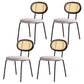 Modern Style Metal Chair Set Open Back Side Kitchen Dining Room Chairs Grey 4 Piece Set Clearhalo ' kitchen&dining_furn' 'Dining Chairs' 'Dining Tables & Seating' 'dining_chair' 'furn' 'furn_dining_chair' 'Furniture' 'furniture_dining_chair' 'Kitchen & Dining Furniture' 'kitchen' 3909810