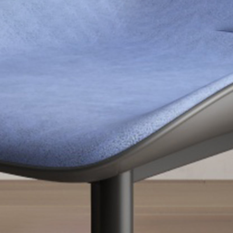 Contemporary Metal Dining Room Chairs PU Leather Dining Armless Chairs for Indoor Use Clearhalo ' kitchen&dining_furn' 'Dining Chairs' 'Dining Tables & Seating' 'dining_chair' 'furn' 'furn_dining_chair' 'Furniture' 'furniture_dining_chair' 'Kitchen & Dining Furniture' 'kitchen' 3909825