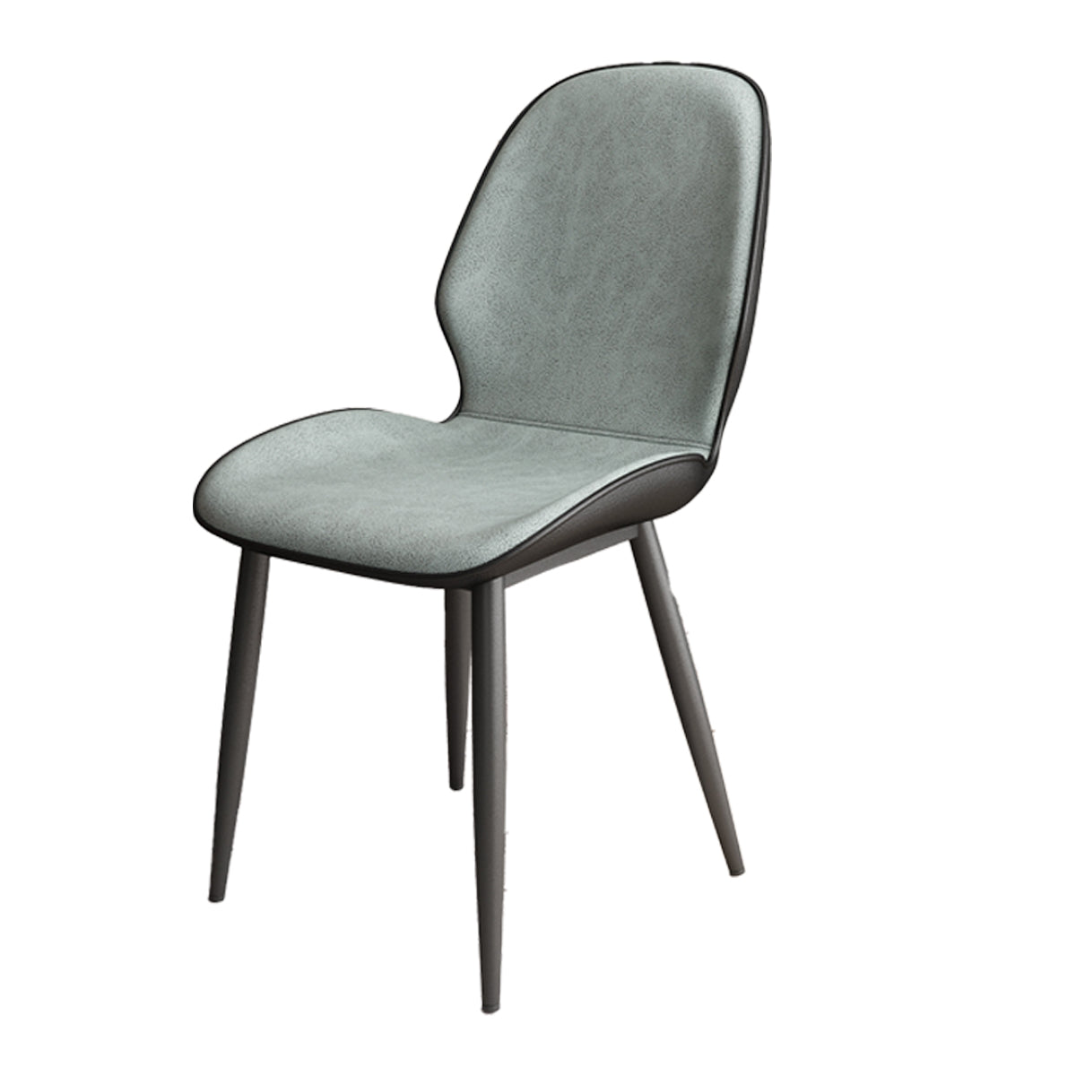 Contemporary Metal Dining Room Chairs PU Leather Dining Armless Chairs for Indoor Use Light Green 1 Piece Clearhalo ' kitchen&dining_furn' 'Dining Chairs' 'Dining Tables & Seating' 'dining_chair' 'furn' 'furn_dining_chair' 'Furniture' 'furniture_dining_chair' 'Kitchen & Dining Furniture' 'kitchen' 3909829