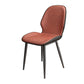 Contemporary Metal Dining Room Chairs PU Leather Dining Armless Chairs for Indoor Use Orange Red 1 Piece Clearhalo ' kitchen&dining_furn' 'Dining Chairs' 'Dining Tables & Seating' 'dining_chair' 'furn' 'furn_dining_chair' 'Furniture' 'furniture_dining_chair' 'Kitchen & Dining Furniture' 'kitchen' 3909845